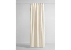Adalee Velvet Curtain Panel 96" Ivory