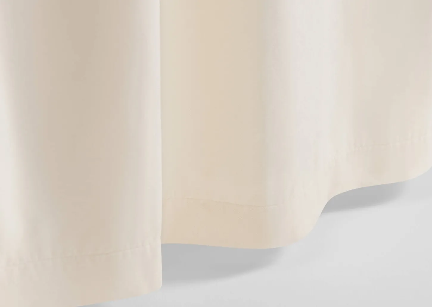 Adalee Velvet Curtain Panel 96" Ivory