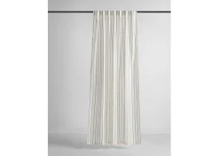 Aelene Striped Curtain Panel 96" Ivory/Black