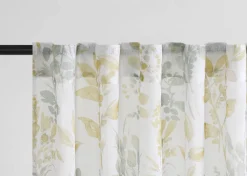 Amalia Meadow Sheer Curtain Panel 96" Ivory/Multi