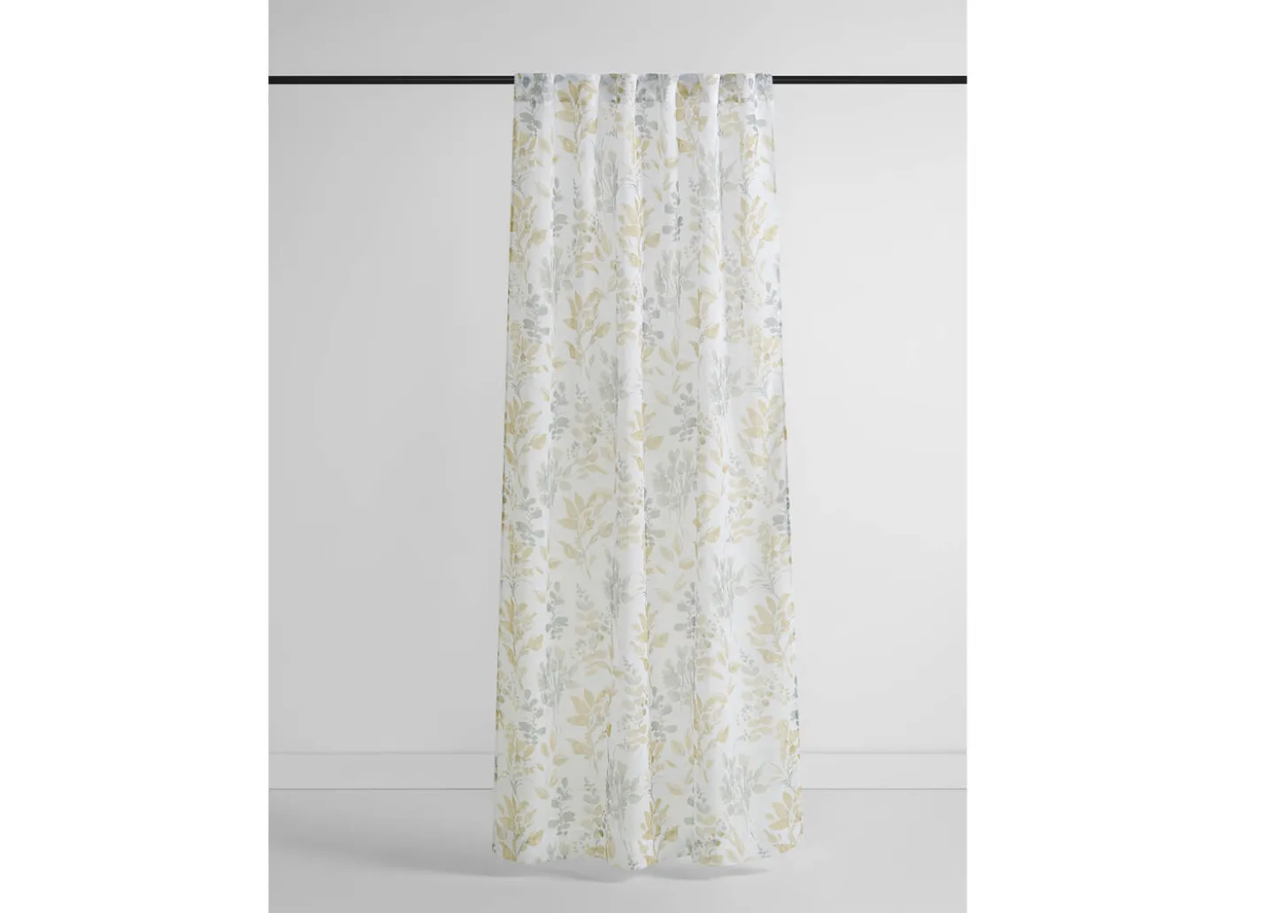 Amalia Meadow Sheer Curtain Panel 96" Ivory/Multi