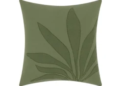 Ambrose Cotton Leaf Pillow 20x20 Green