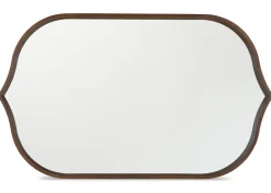 Ashern Wall Mirror Walnut