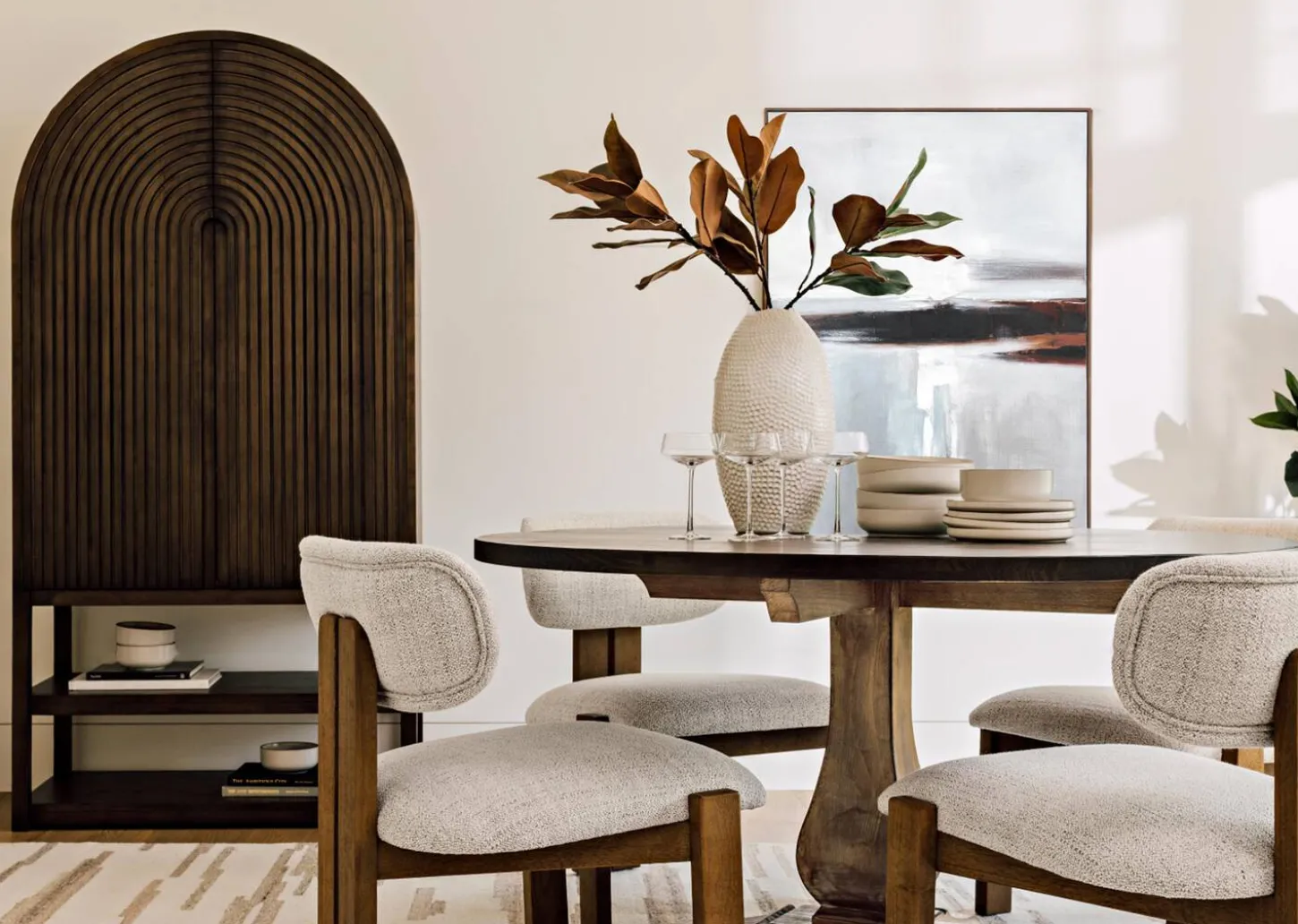 Aster Magnolia Branch Green/Brown