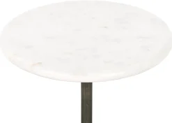 Banks Recycled Metal Accent Table -Bronze