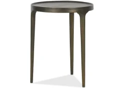 Bautista Recycled Metal Accent Table 16" -Bronze