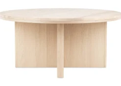 Bocelli Round Coffee Table -Lia Blonde/Travertine