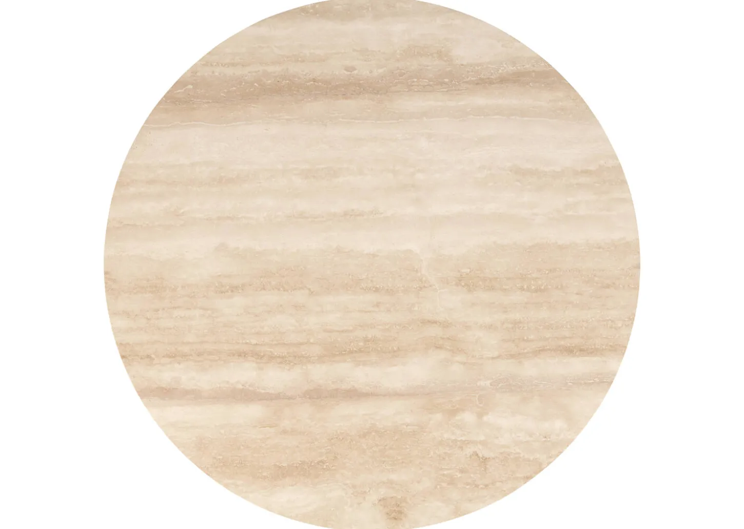Bocelli Round Coffee Table -Lia Blonde/Travertine