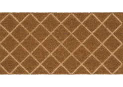 Bordered Diamond Doormat Natural
