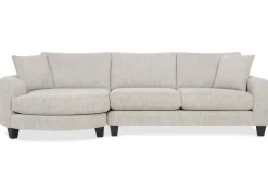Bronx Round Sofa Chaise LCF -Fairfax Almond