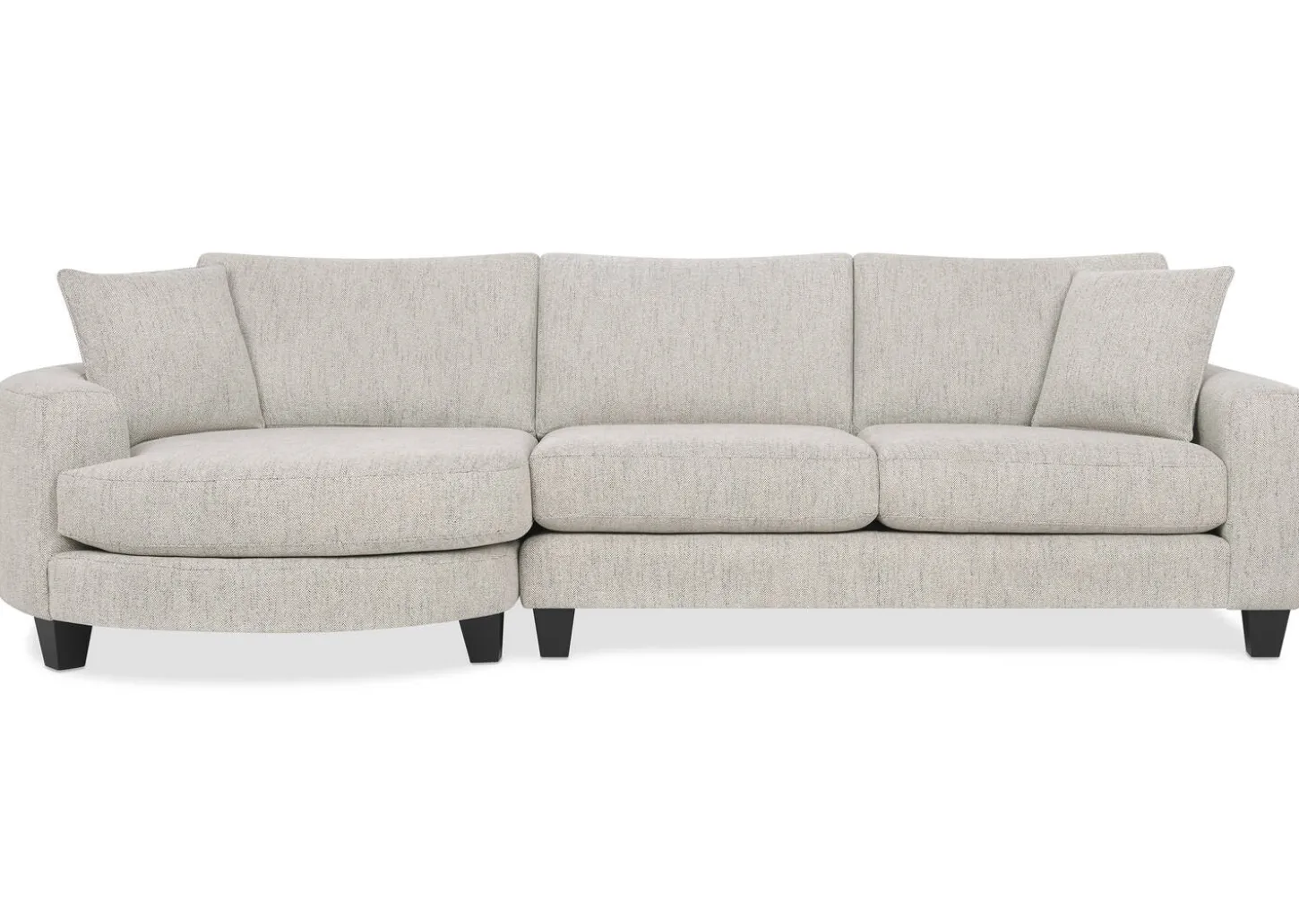 Bronx Round Sofa Chaise LCF -Fairfax Almond