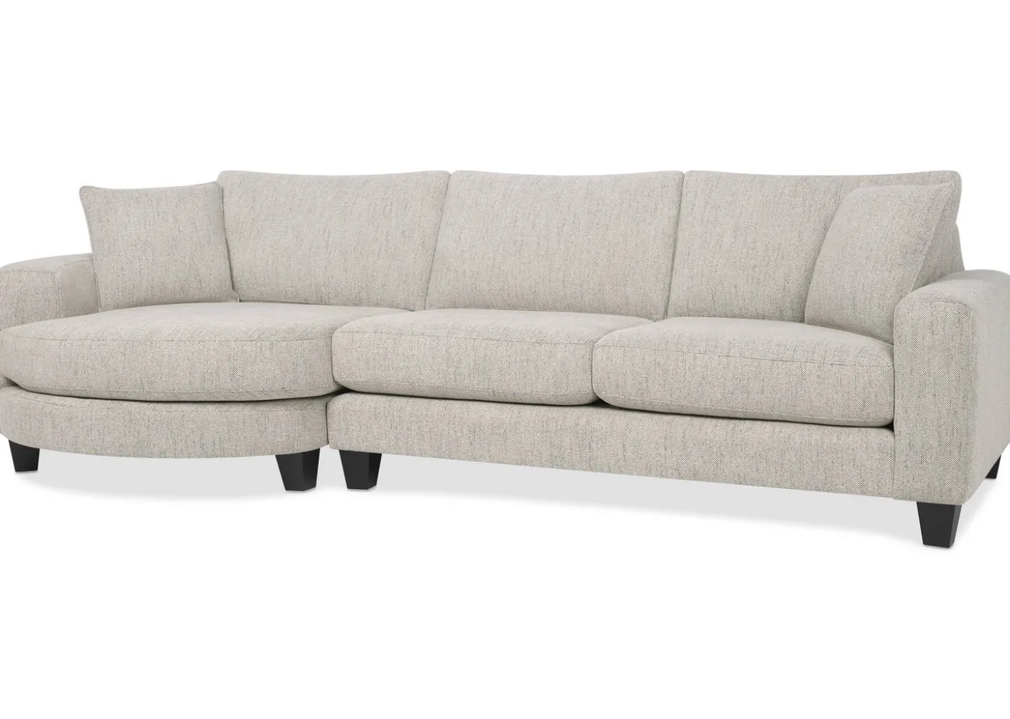 Bronx Round Sofa Chaise LCF -Fairfax Almond