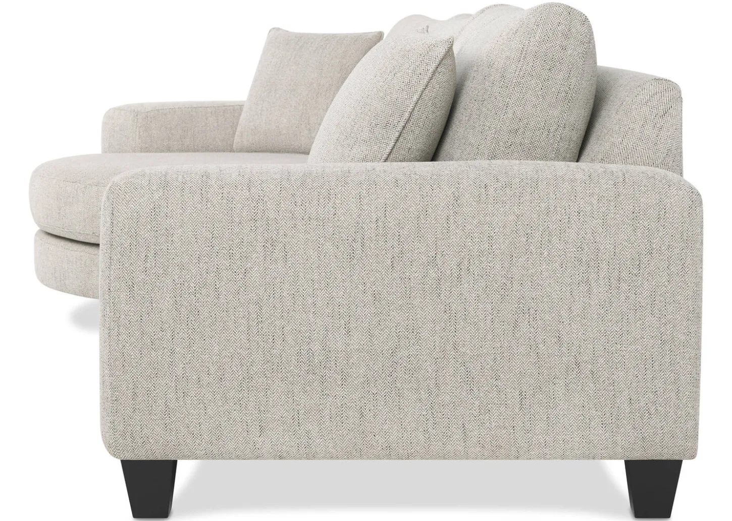 Bronx Round Sofa Chaise LCF -Fairfax Almond