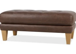 Carson Leather Ottoman