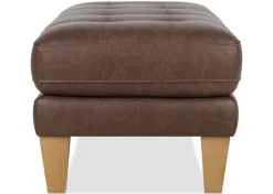 Carson Leather Ottoman