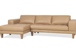 Carson Leather Sofa Chaise
