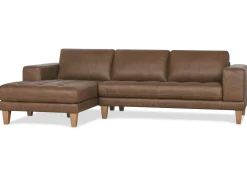 Carson Leather Sofa Chaise