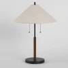 Cayley Table Lamp Walnut/Black