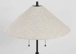 Cayley Table Lamp Walnut/Black