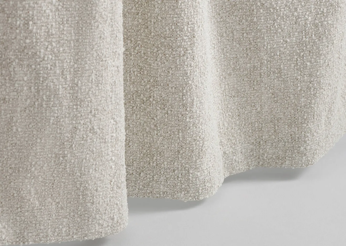 Cedric Curtain Panel 96" Ivory/Ash