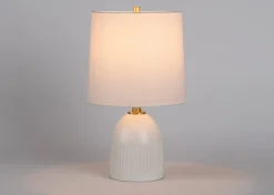 Chance Table Lamp Short White