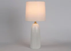Chance Table Lamp Tall White