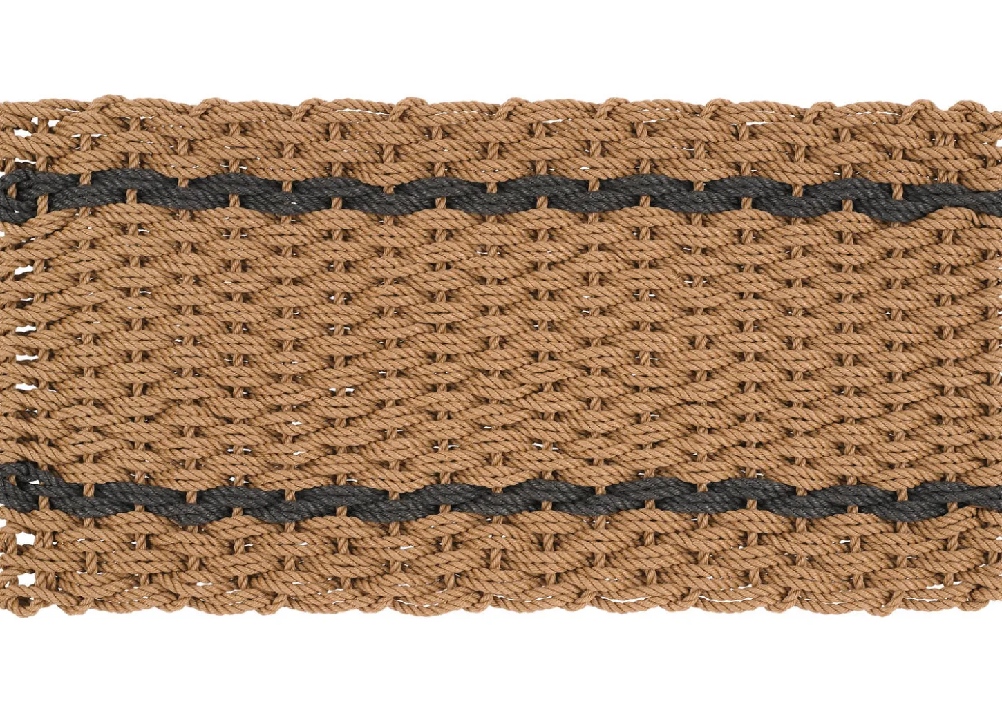 Coastal Stripe Rope Doormat Nat/Grey
