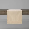 Crinkle Stitched Table Runner Natural
