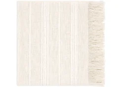 Cyrus Cotton Throw Ivory
