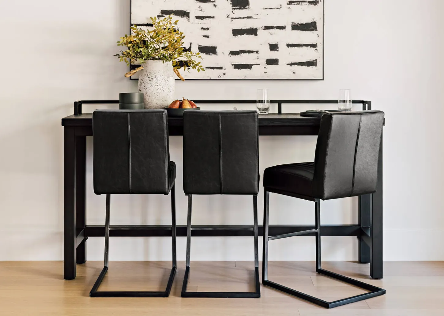 Dougal Reclaimed Wood Counter Console Table (71")