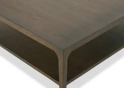 Dundas Reclaimed Wood Square Coffee Table -Hughes Umber