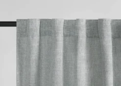 Essie Curtain Panel 96" Lt. Grey/Ivory