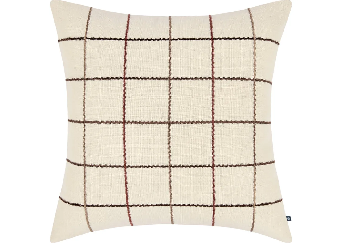 Eyre Cotton Plaid Pillow 20x20 Iv/Multi