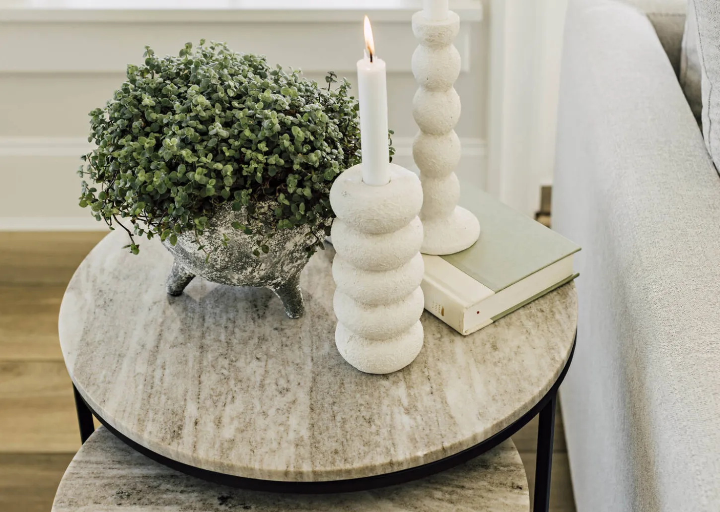Gael Recycled Metal Nesting Table Set