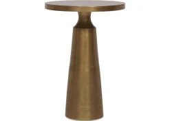 Gershwin Recycled Metal Accent Table -Brass