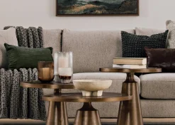 Gershwin Recycled Metal Round Coffee Table