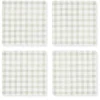 Gingham Coaster Set