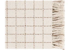 Hendricks Cotton Check Throw Nat/Cara