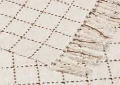 Hendricks Cotton Check Throw Nat/Cara