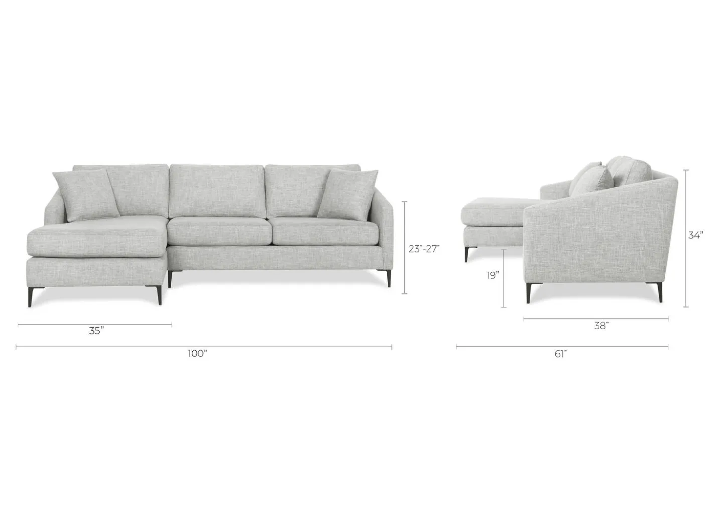 Hensley Custom Sofa Chaise