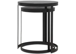 Irwin Recycled Metal Nesting Side Table Set