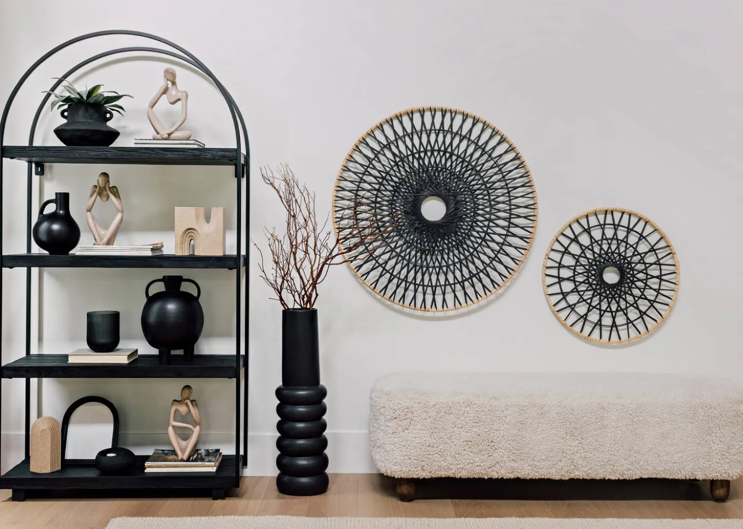 Kamari Reclaimed Wood Bookshelf -Virtuo Caviar