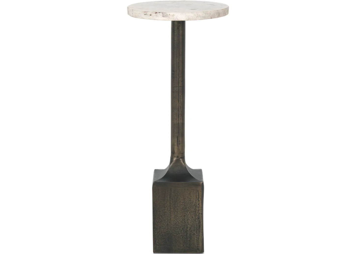 Laroux Recycled Metal Accent Table -Sienna
