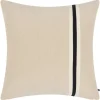 Leslie Cotton Pillow 20x20 Ivory/Black