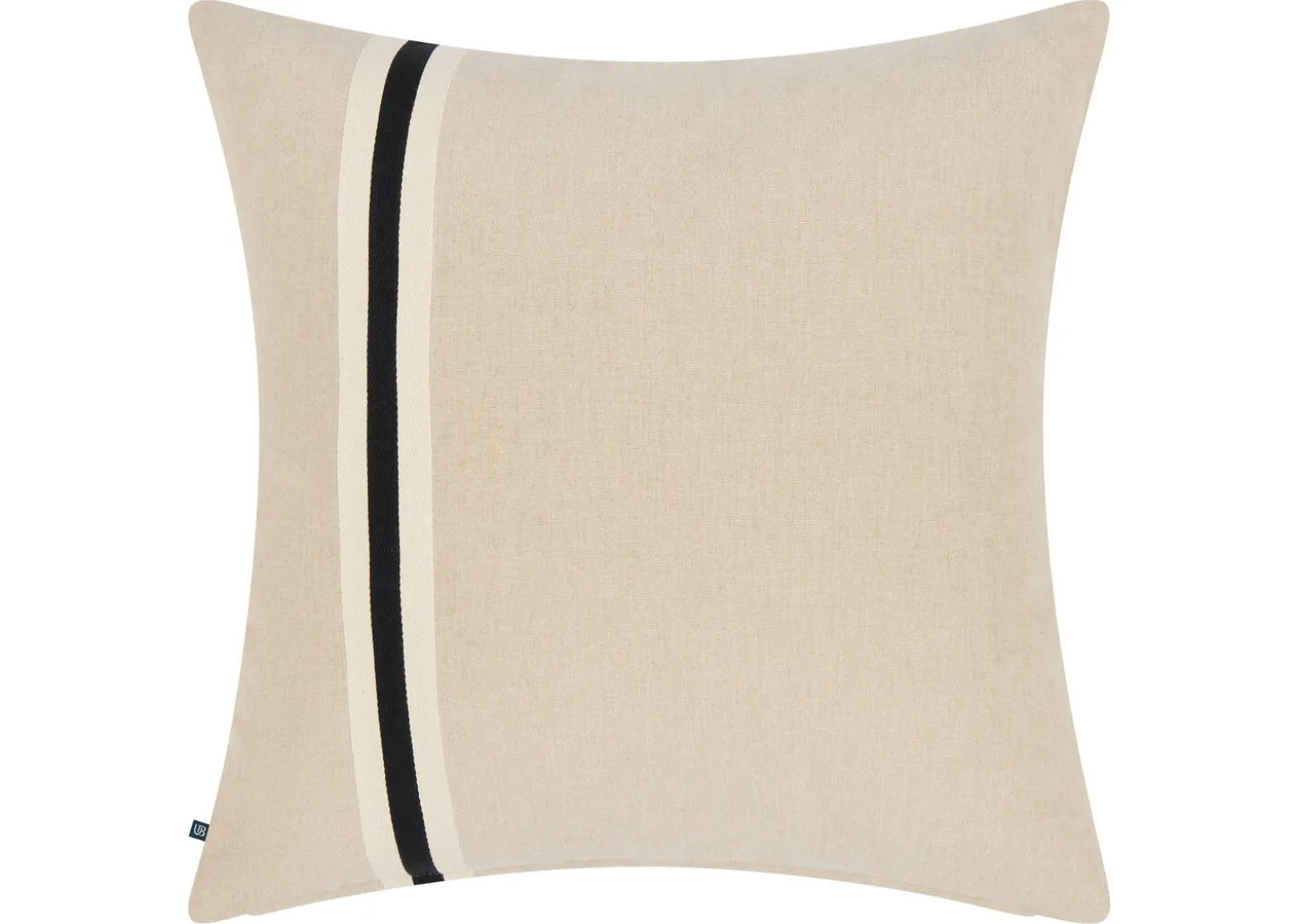 Leslie Cotton Pillow 20x20 Ivory/Black