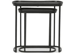 Lisboa Recycled Metal Nesting Table Set -Bronze