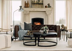 Marcello Leather Sofa -Waco Tobacco