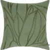 Meena Cotton Leaves Pillow 20x20 Green
