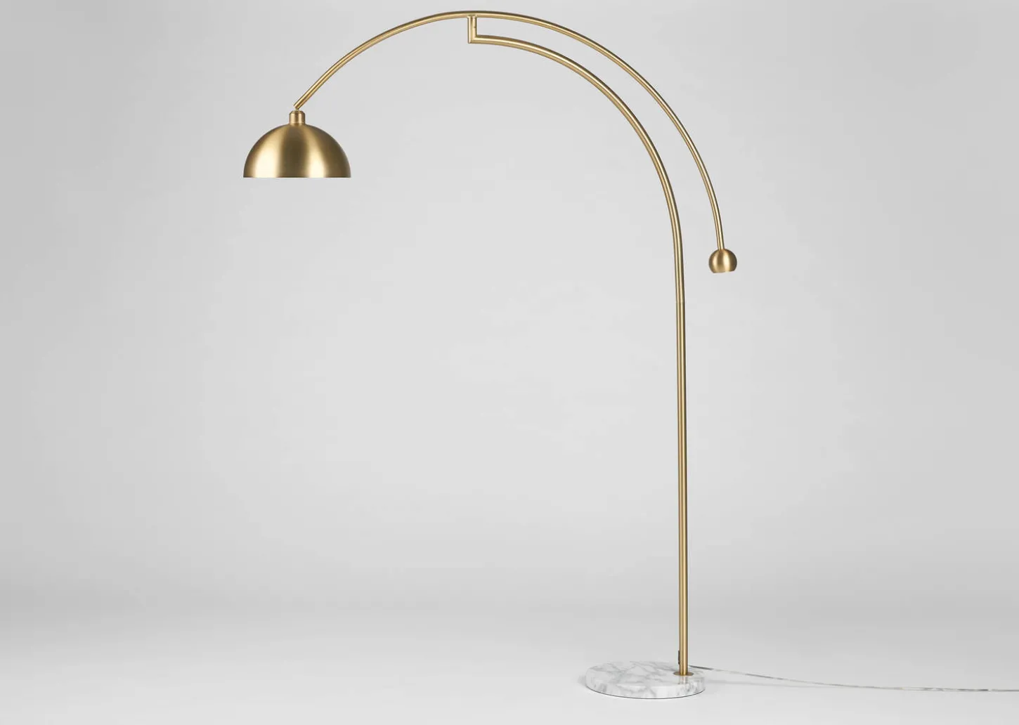 Muse Arc Floor Lamp Brass