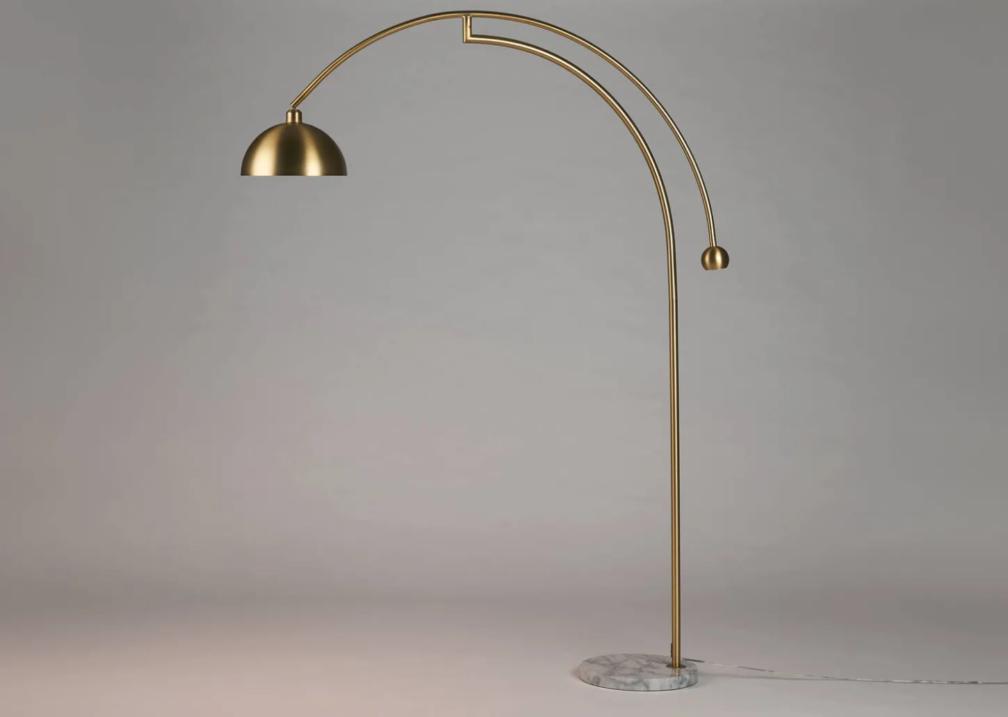 Muse Arc Floor Lamp Brass